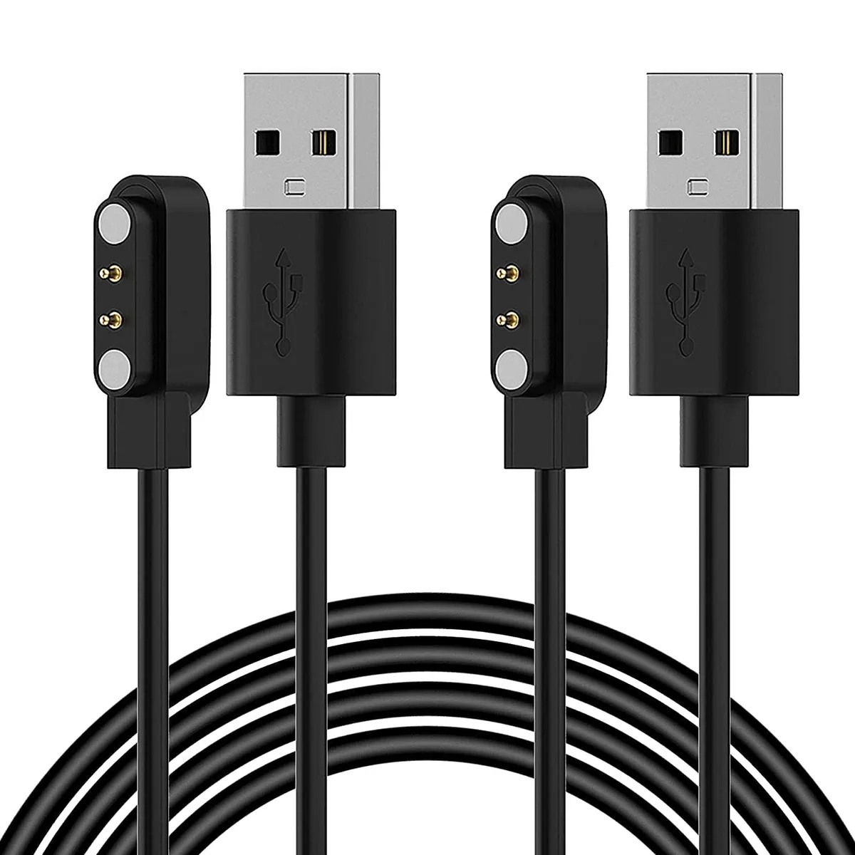 ETEIZU ETEIZU 2-Pack Magnetic USB Charging Cable 100CM/3.3FT for Letsfit ID205L ID205S VeryFitPro SW021 SW023 — product photo