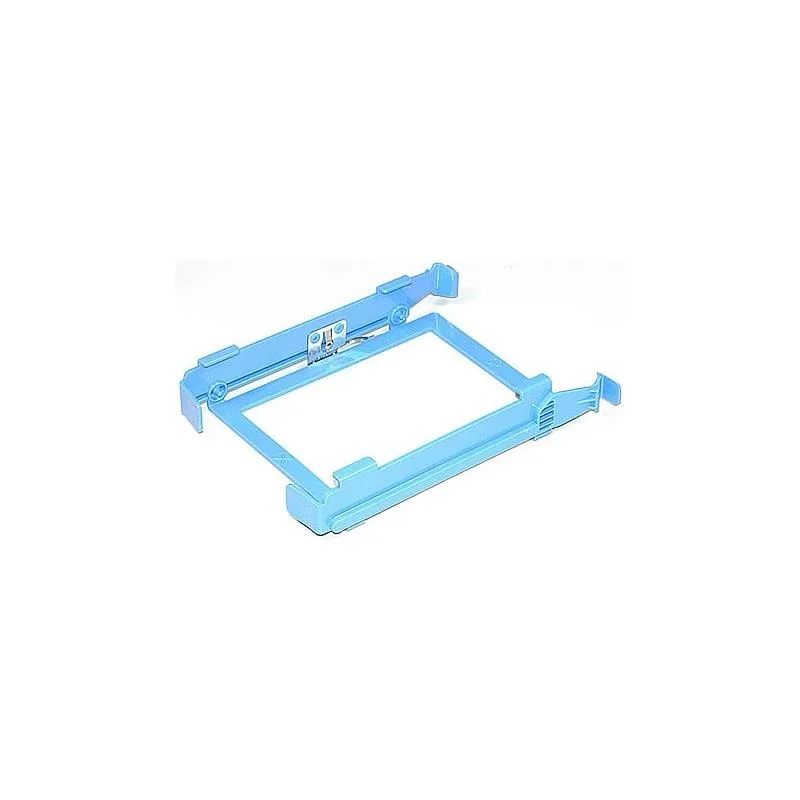 Silver metal hard drive mounting tray, rectangular, smooth finish