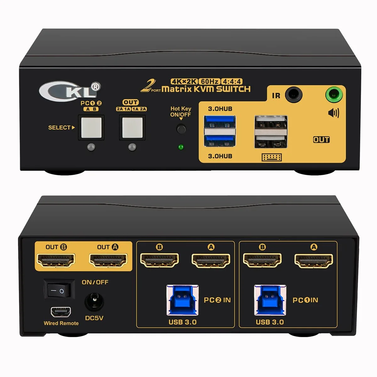 Vszerda Vszerda 9922 4K 60 Hz 2×2 HDMI Matrix KVM Switch — product photo