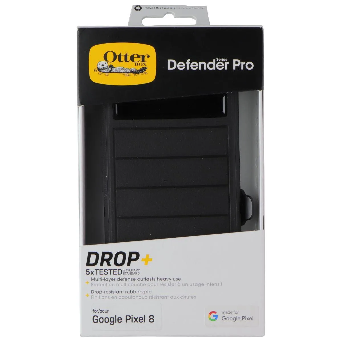 OtterBox OtterBox Defender Pro Case &amp; Holster for Google Pixel 8 - Black — product photo