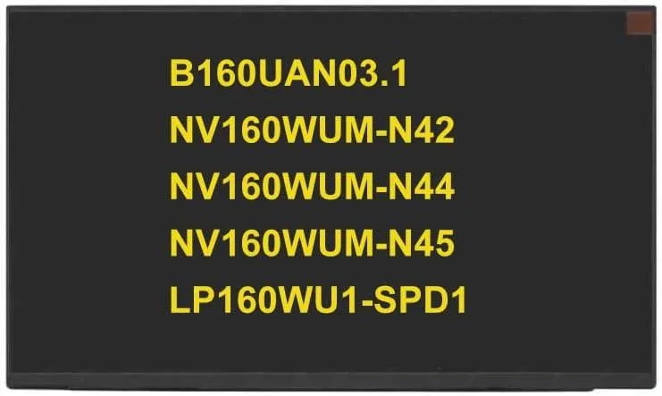 NUOLAISUN NUOLAISUN 16.0" FHD 1920×1200 60Hz 30Pin Non-Touch Laptop Screen — product photo