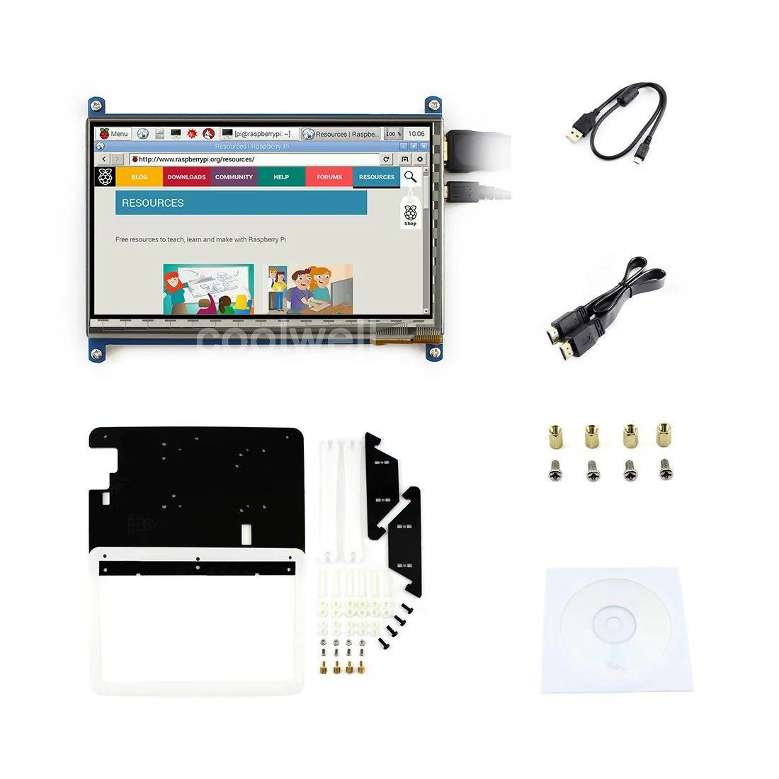 LORDWORLD LORDWORLD 7 inch 800x480 Capacitive Touch Screen Display development board — product photo