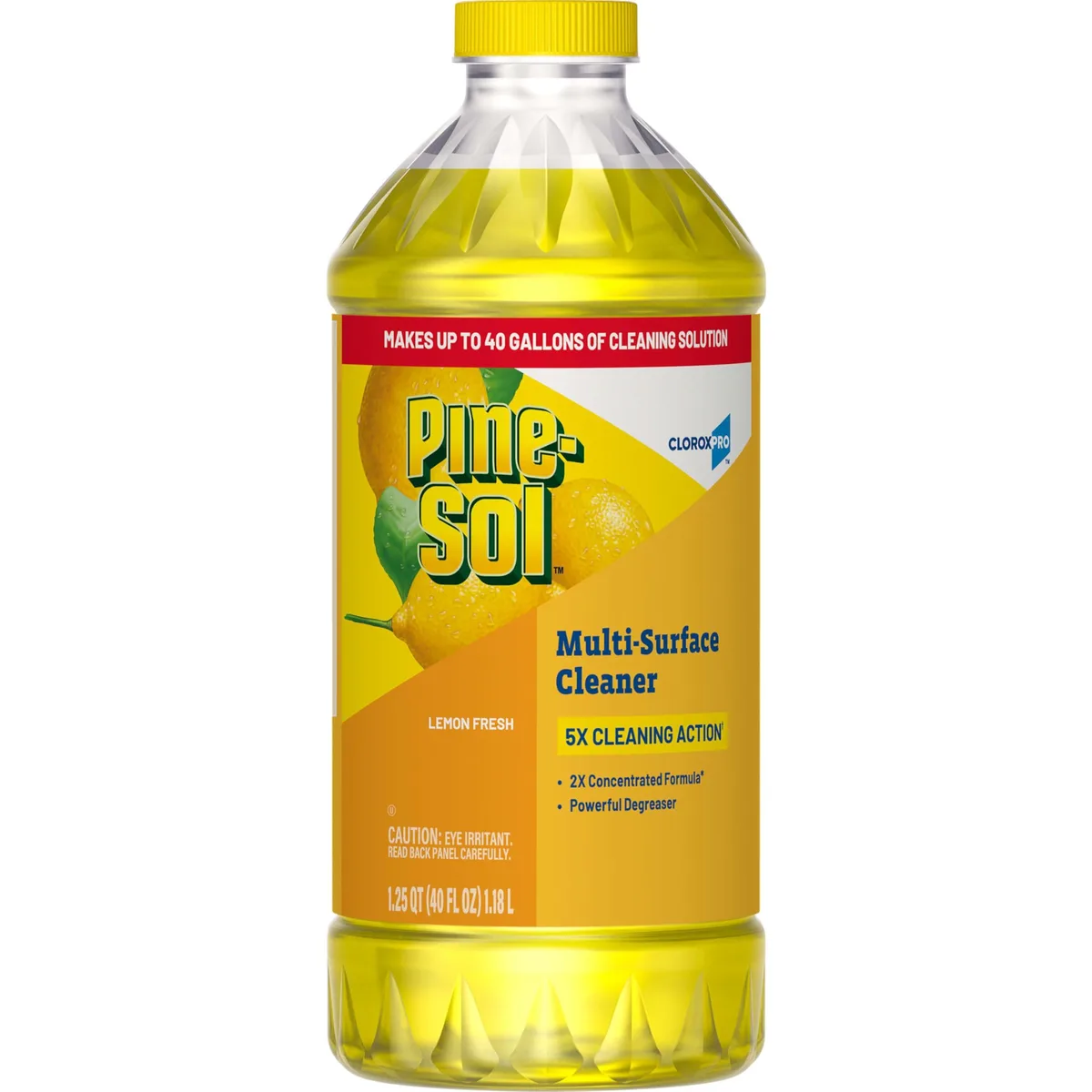 White 40 fl oz bottle of CloroxPro Pine-Sol Multi-Surface Cleaner model 66133