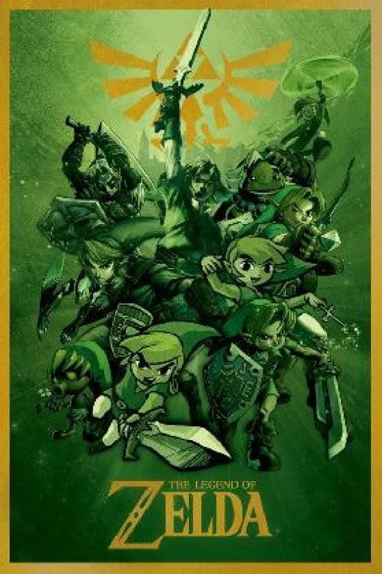 Zelda Links poster print 24 x 36 inches