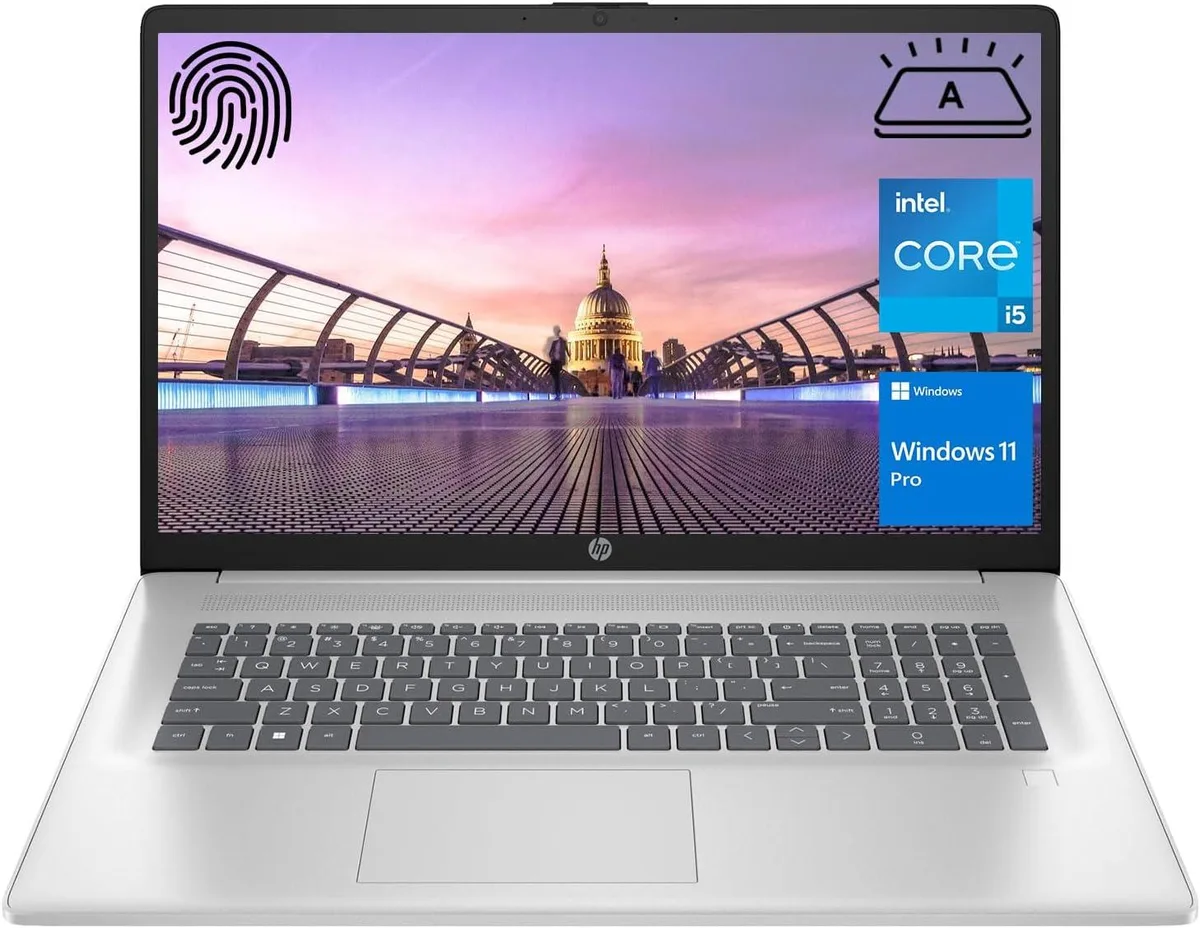 HP HP 17 laptop Intel Core i5-1334U 10-core 32GB 1TB PCIe SSD 17.3" FHD Silver Windows 11 Home — product photo