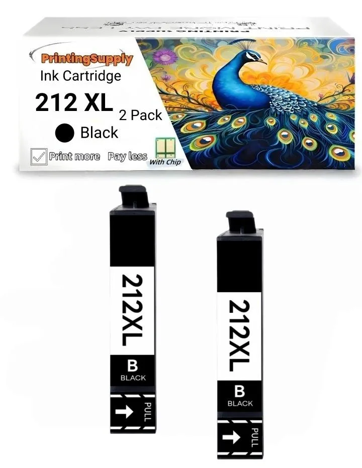 Aster Graphics Inc Aster Graphics Inc 212XL T212XL High Yield Black Ink Cartridge 2 Pack — product photo