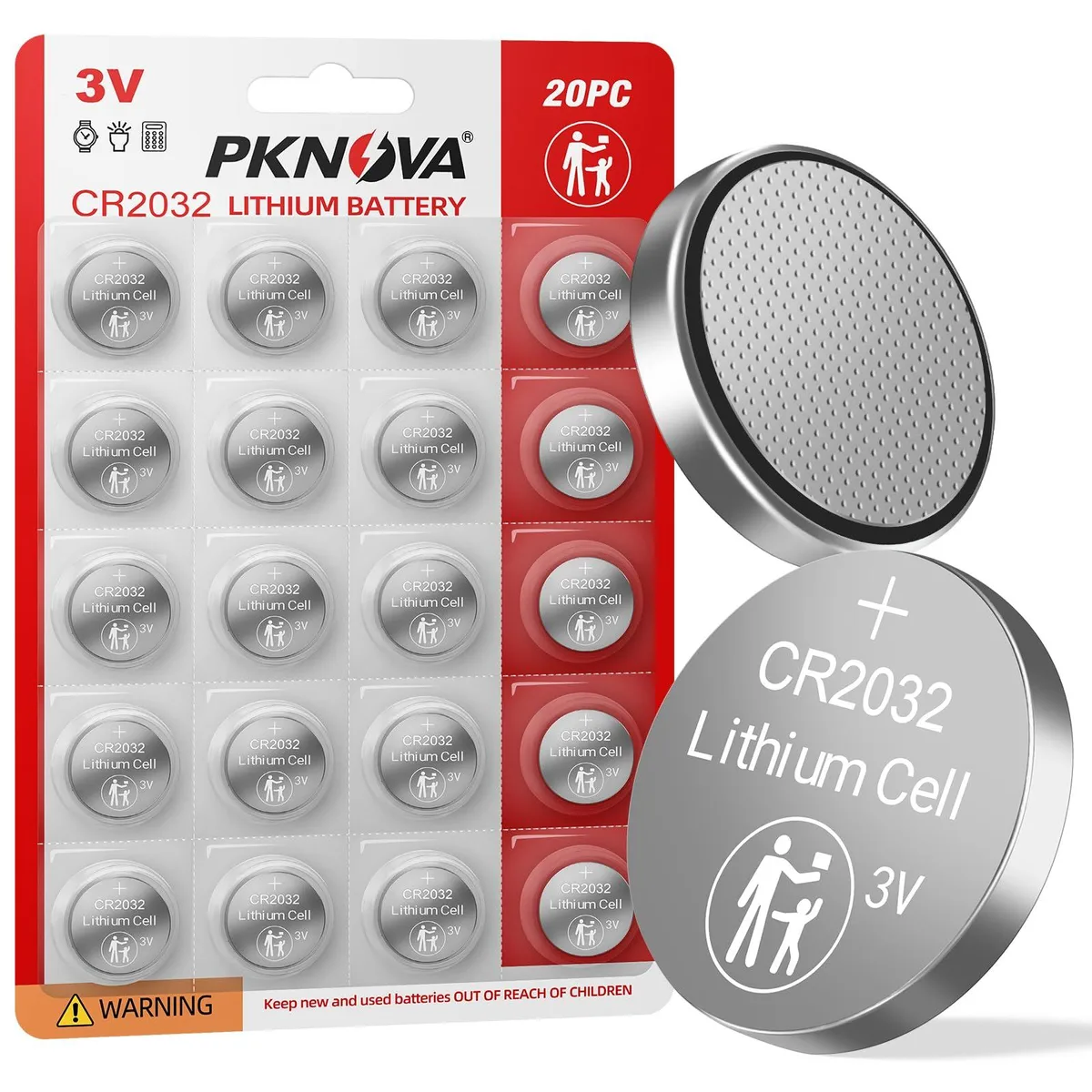 No Sew No Sew CR2032 3V Lithium Battery 20 Pack — product photo