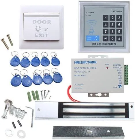 BFKK BFKK RFID Door Access Control Kit 280kg 620LB 110-240V 12V 3A 36W 10 Fobs — product photo