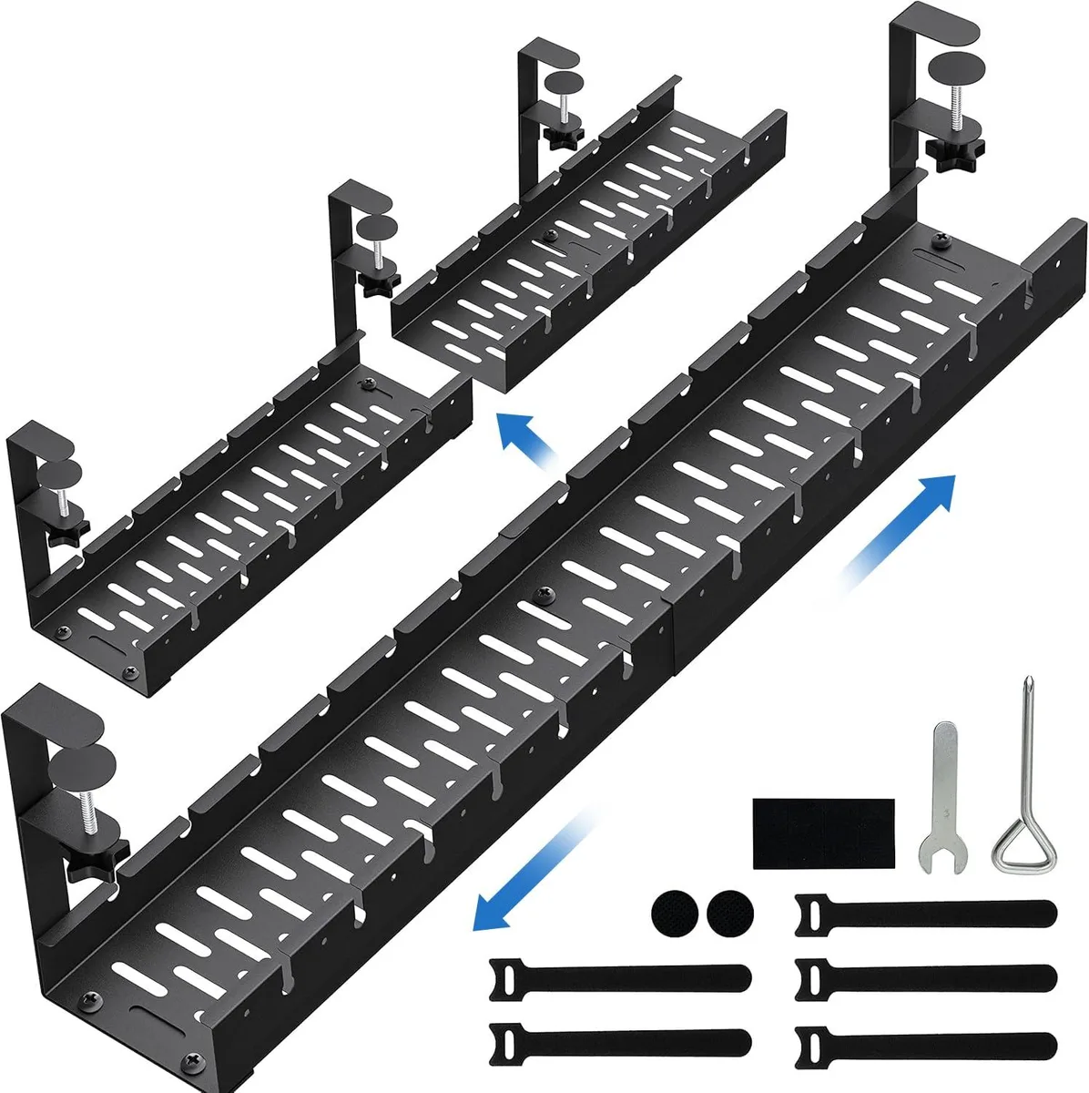Compact silver wall-mounted tool storage unit with three shelves and three drawers, 41 by 15 by 6 centimetres