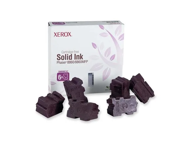 XEROX XEROX 108R00747 Solid Ink Magenta 6 Sticks 14000 Pages — product photo