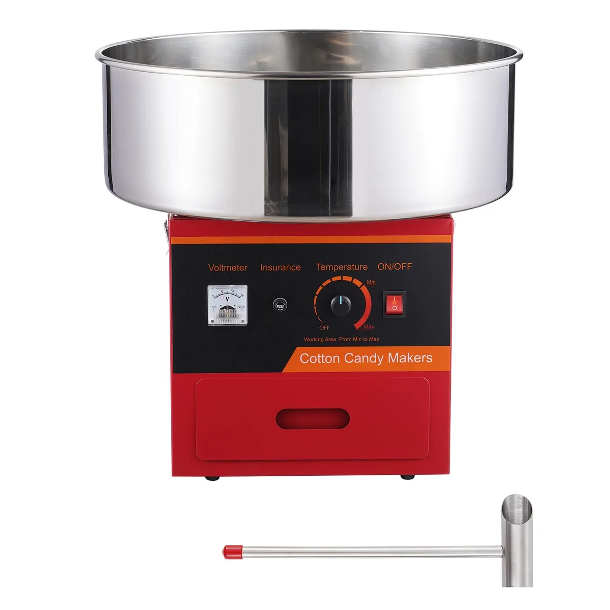 VEVOR VEVOR Electric Cotton Candy Machine 1000W Red — product photo
