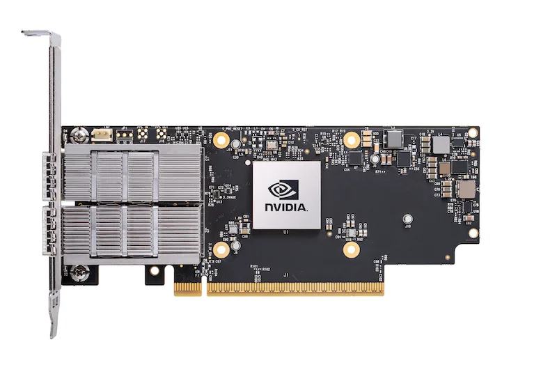 NVIDIA NVIDIA MCX713104AS-ADAT ConnectX-7 25/50GbE quad-port SFP56 network card — product photo