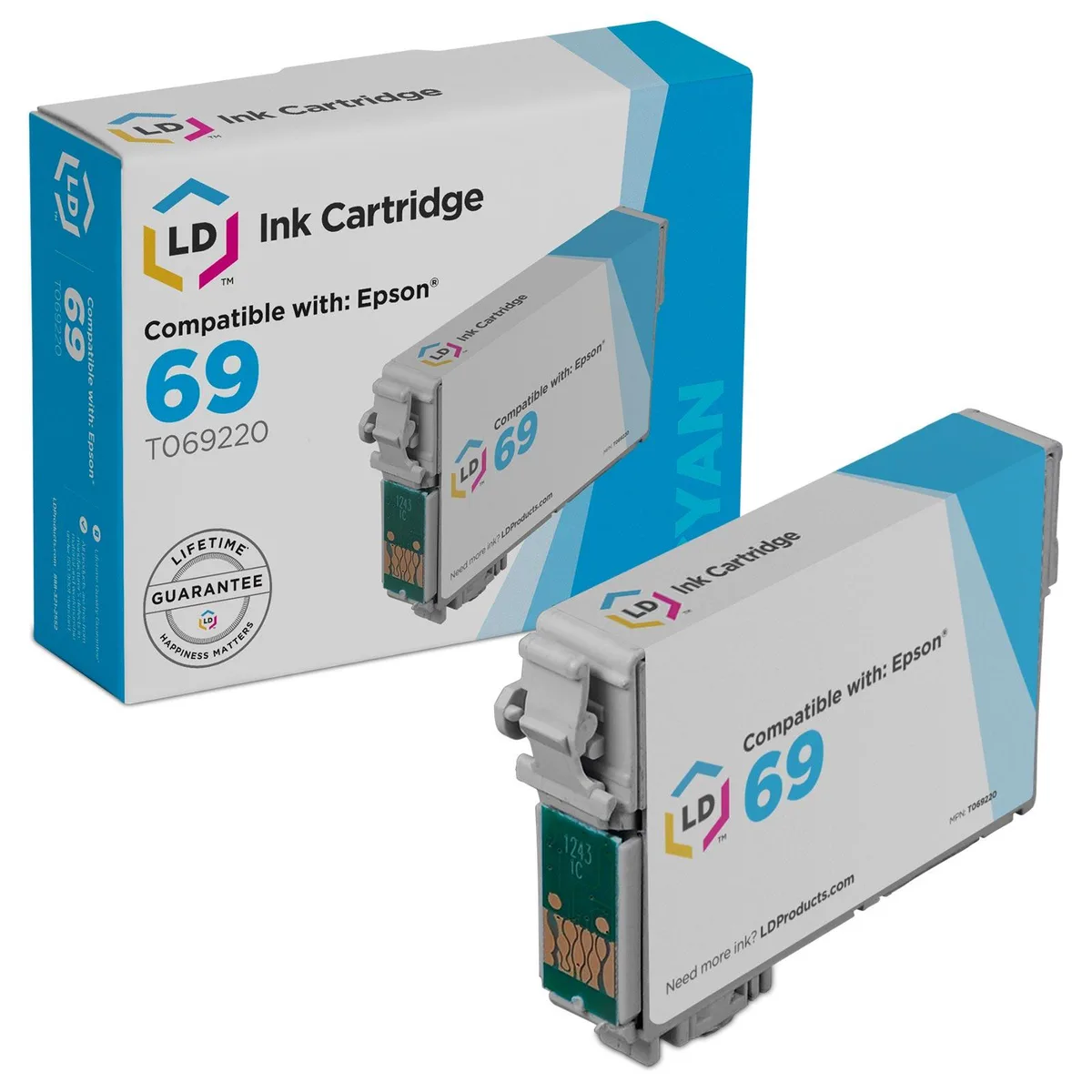 LD Products LD Products Ink Cartridge Cyan Replacement for Epson 69 T069220 — product photo