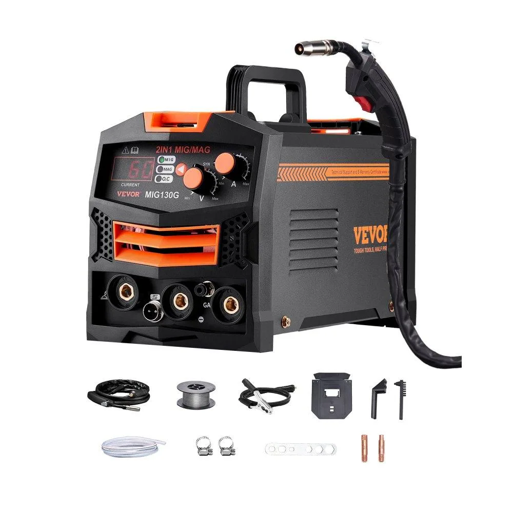 VEVOR VEVOR MIG130G 130A 2-in-1 Gas/Gasless MIG Welder 110V — product photo