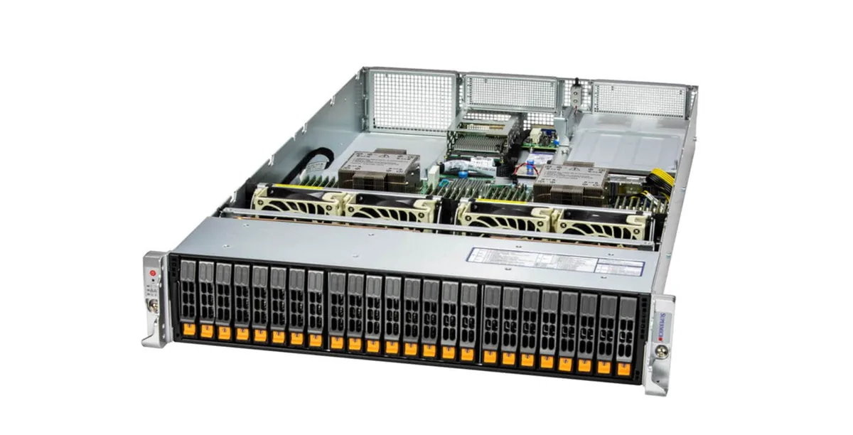 Supermicro Supermicro 221H-TN24R-G1-OTO-12 rack server, Xeon Gold 6548Y+, 512GB DDR5, 15.2TB SSD — product photo