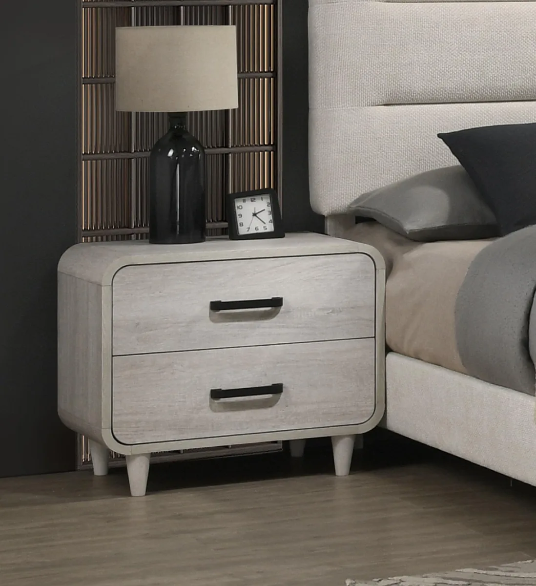 tuphen tuphen Nightstand Antique White Two Drawers 26W 15.8D 22H — product photo