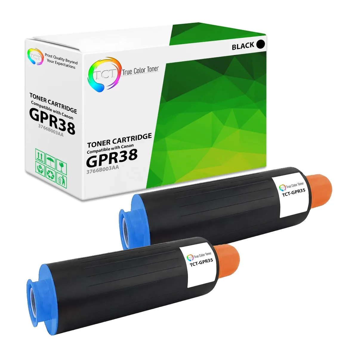 True Color Toner True Color Toner GPR38 Black Toner Cartridge 2 Pack 56000 Pages — product photo