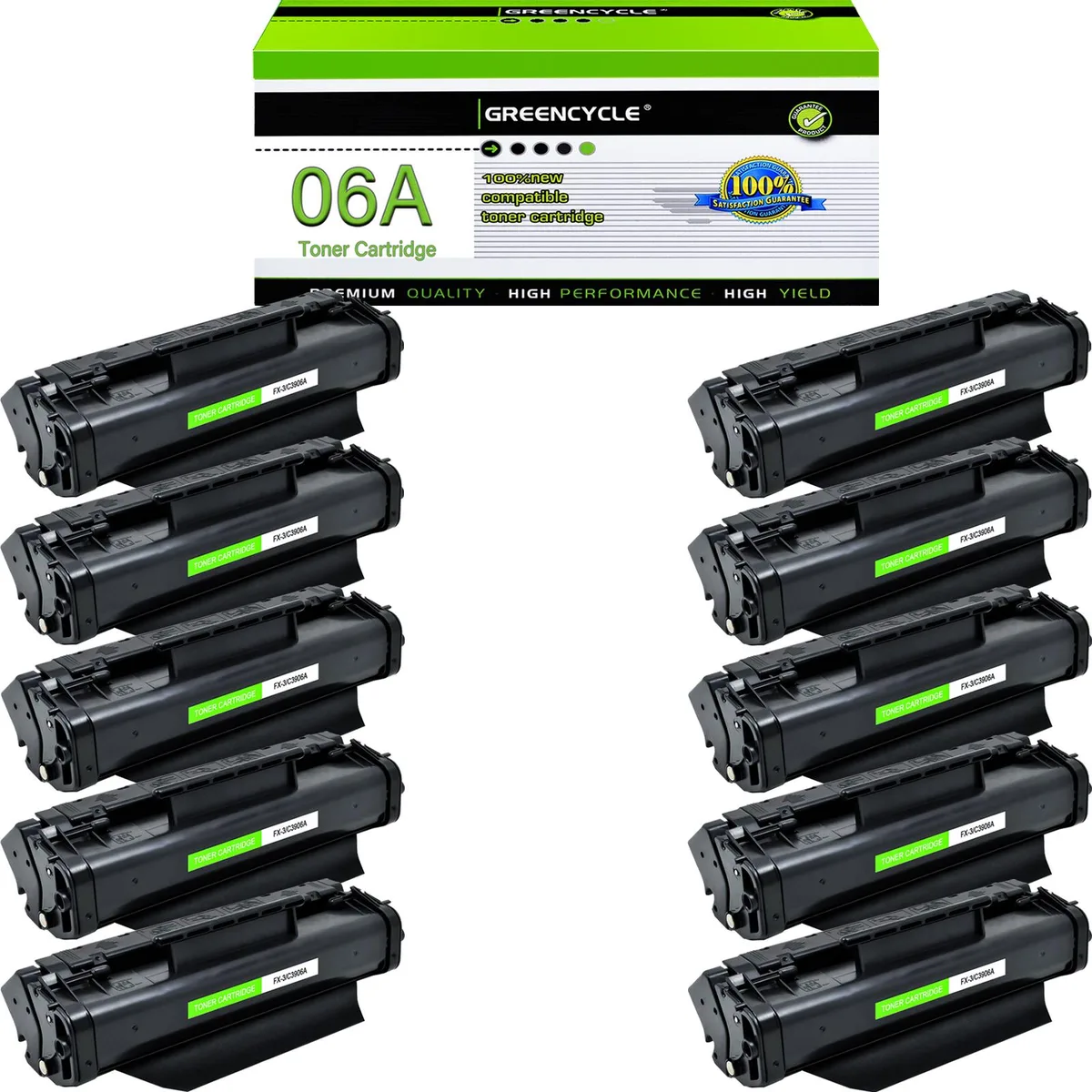 GREENCYCLE GREENCYCLE 06A Black Toner Cartridge 10 Pack — product photo