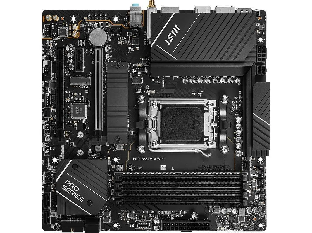 MSI MSI PRO B650M-A WiFi AMD motherboard — product photo