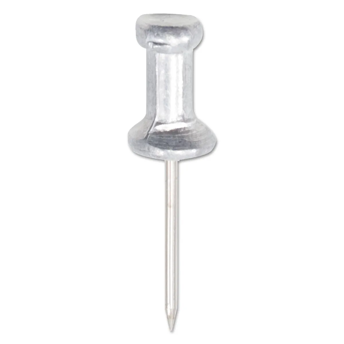 GEM GEM Aluminum Head Push Pins Silver 5/8" 100/Box — product photo