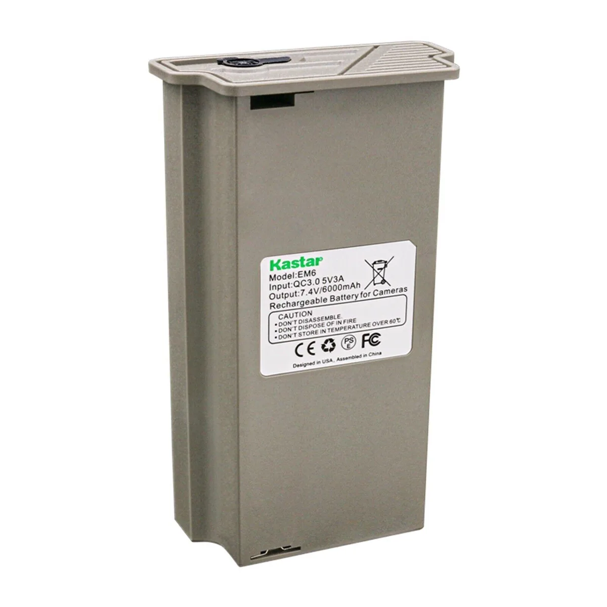 Kastar Kastar EM6 7.4V 6000mAh Li-Ion Camera Battery — product photo