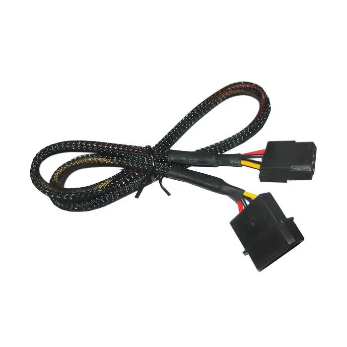  OKGEAR 4 Pin Molex Male to Female Braided Nylon Power Extension Cable 24 inches — product photo
