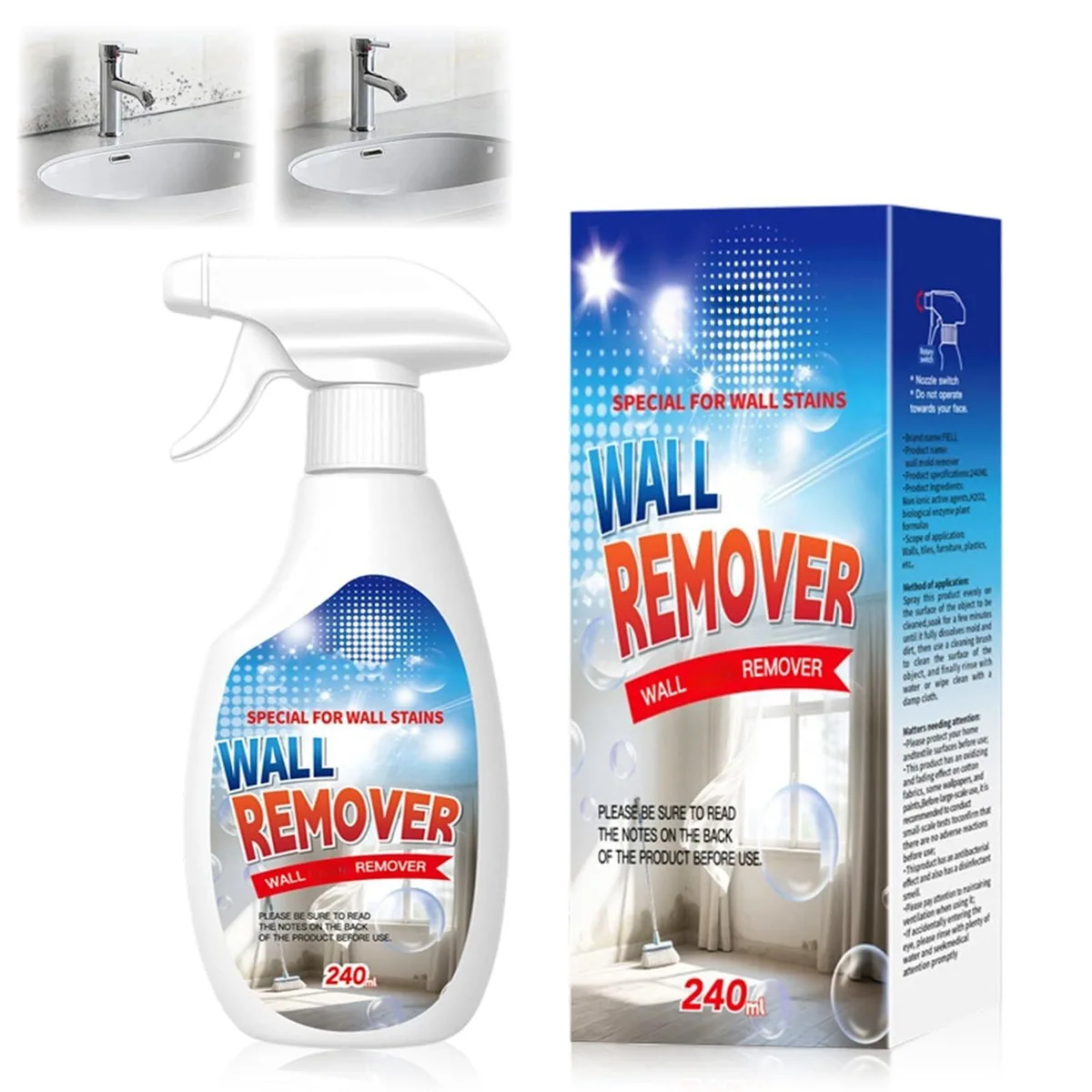 240ml spray bottle of multi-surface cleaning solution