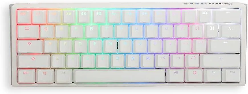 usbroway usbroway 60% Hotswap RGB Mechanical Keyboard Cherry MX Brown Pure White — product photo