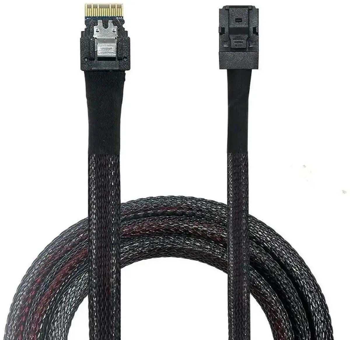 SlimSAS SFF-8654 4i to MiniSAS SFF-8643 adapter cable