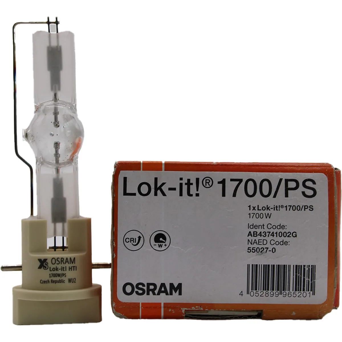 OSRAM OSRAM Lok-it 1700/PS 55027 1700W 84.5V Metal Halide DLP Replacement Lamp — product photo