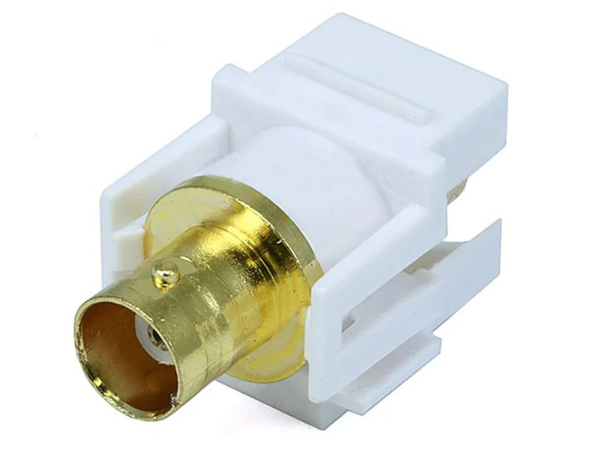 Monoprice Inc. Monoprice 106540 BNC Female Coupler Keystone Jack White — product photo