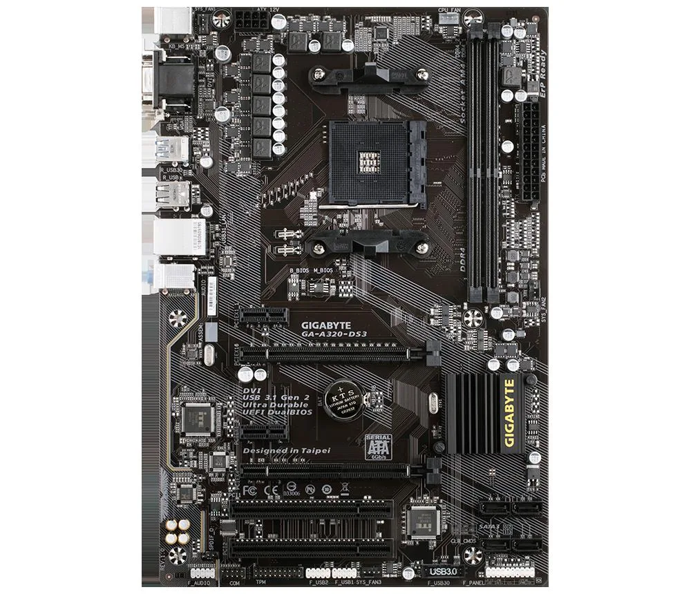 GIGABYTE GIGABYTE GA-A320-DS3 AMD motherboard — product photo