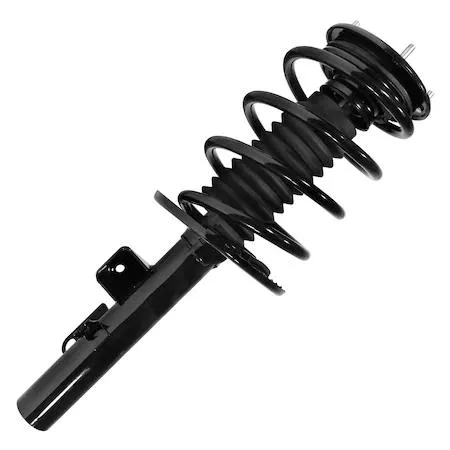 Unity 11544 front right complete strut assembly, silver metal coil spring and housing