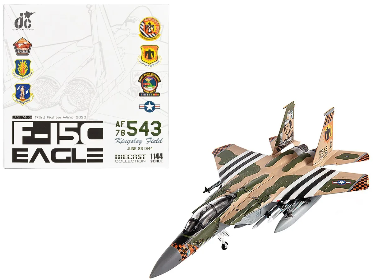 JC Wings JC Wings F-15C Eagle 173rd Fighter Wing 2020 1/144 Diecast Hobby Collectible — product photo