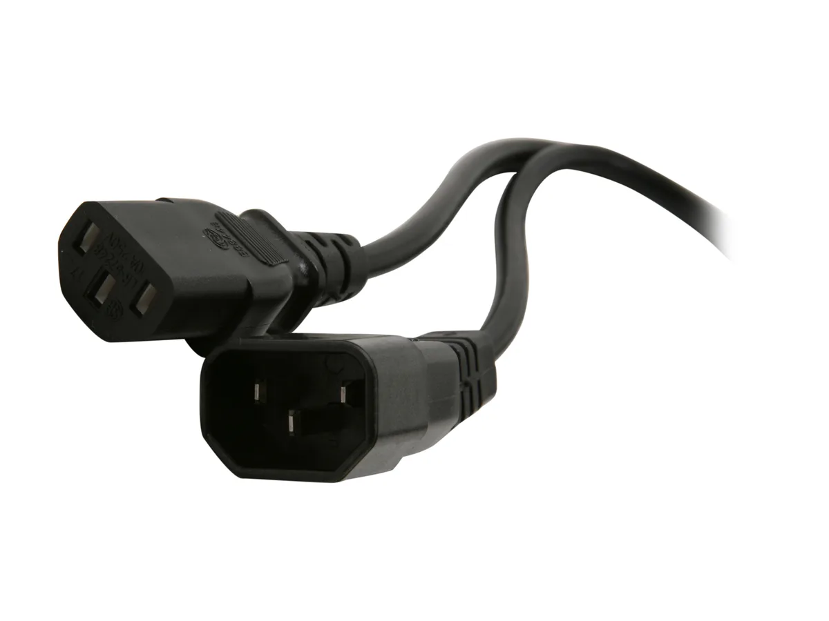 STARTECH STARTECH PXT10010 10 ft computer power extension cord C14 to C13 — product photo