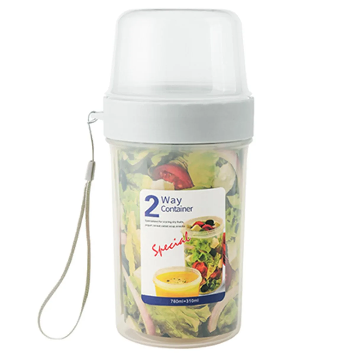 As Seen On TV As Seen On TV 2-Way Meal Prep Container 760 mL Gray — product photo