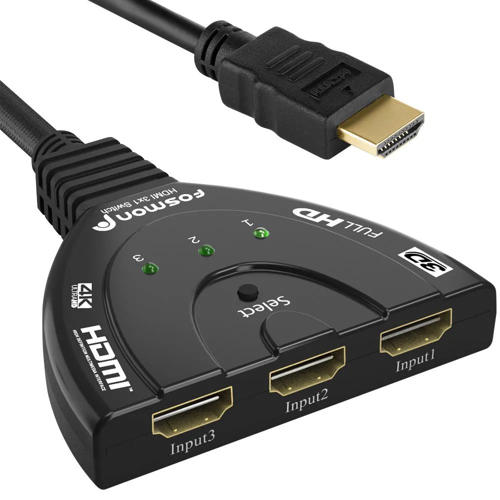 Fosmon Fosmon HD8061 3-Port 4K HDMI Video Switch — product photo