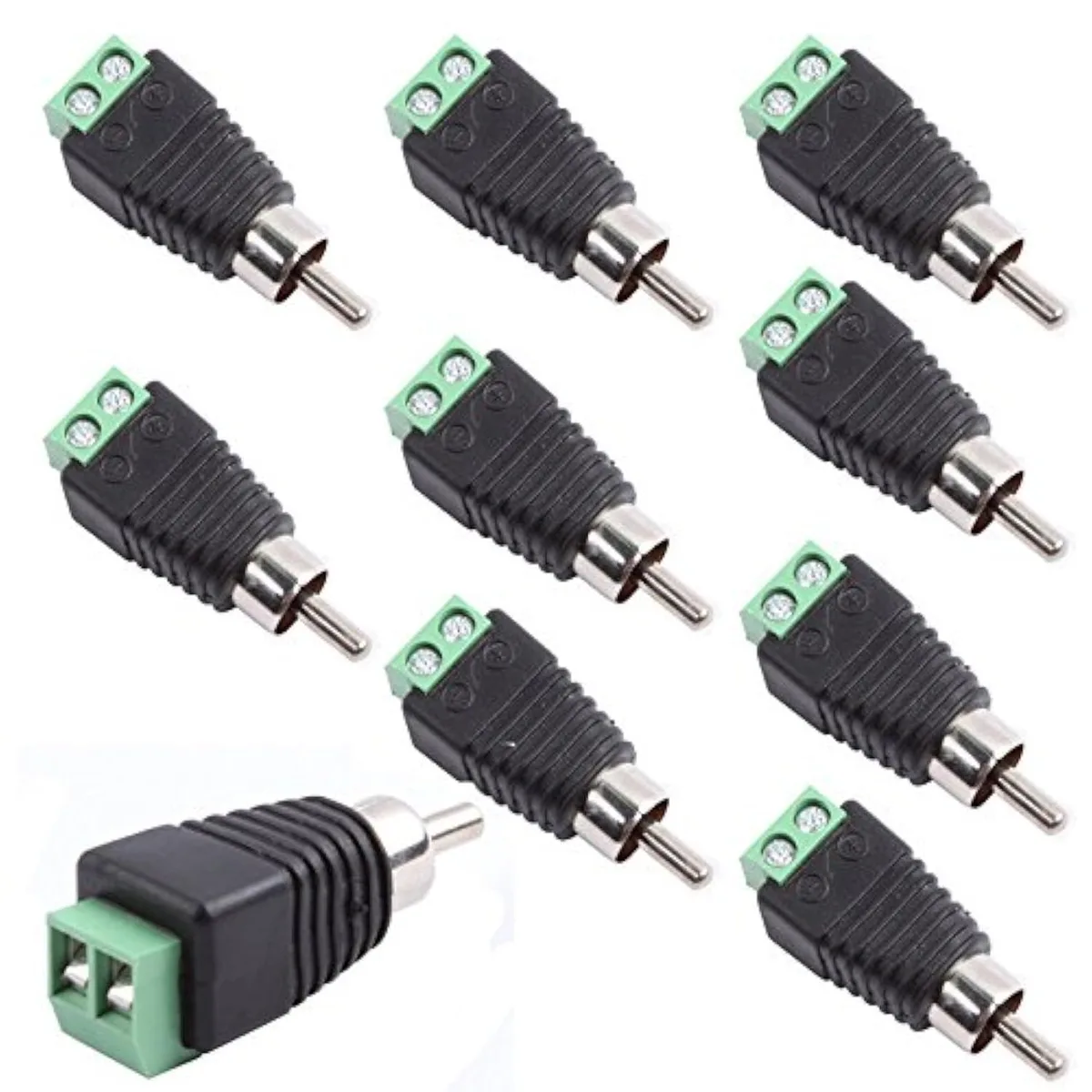 Boxwave Boxwave RCA Male to AV Screw Terminal Adapter 10-Pack — product photo