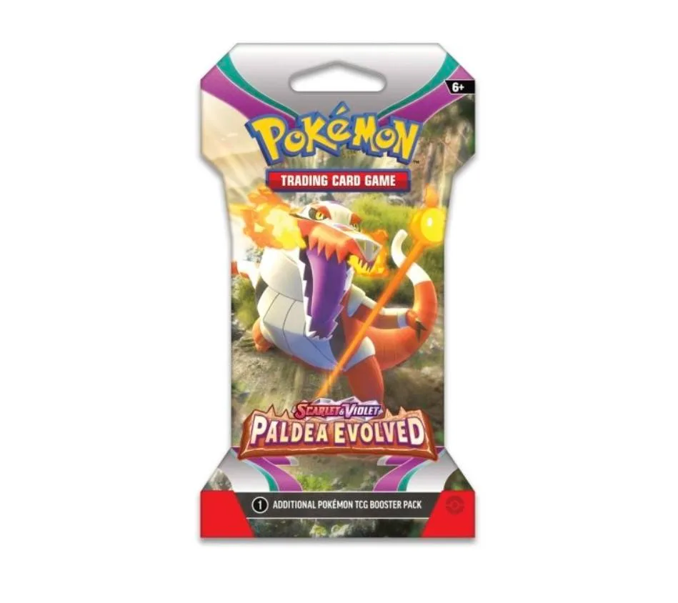 Pokemon Pokemon Scarlet & Violet Paldea Evolved Sleeved Booster Skeledirge trading card — product photo