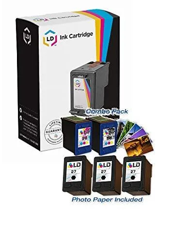 LD Products LD Products HP 27 &amp; 28 Ink Cartridge 5-Pack (3 Black, 2 Color) — product photo