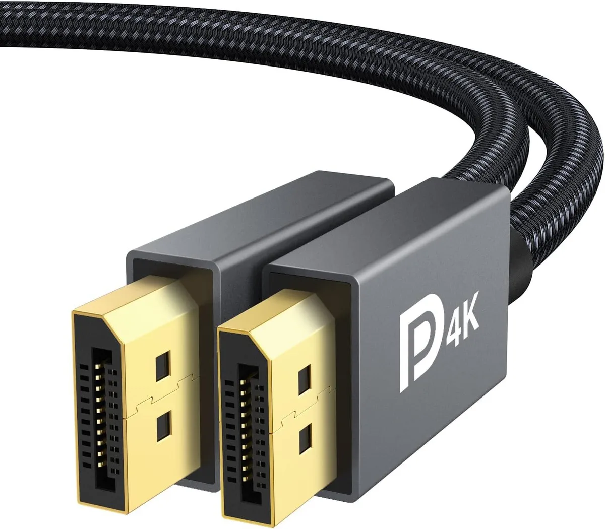Chopmate Chopmate VESA Certified DisplayPort 1.2 Cable 6.6ft 4K 60Hz 2K 165Hz Gold-Plated Nylon Braided — product photo