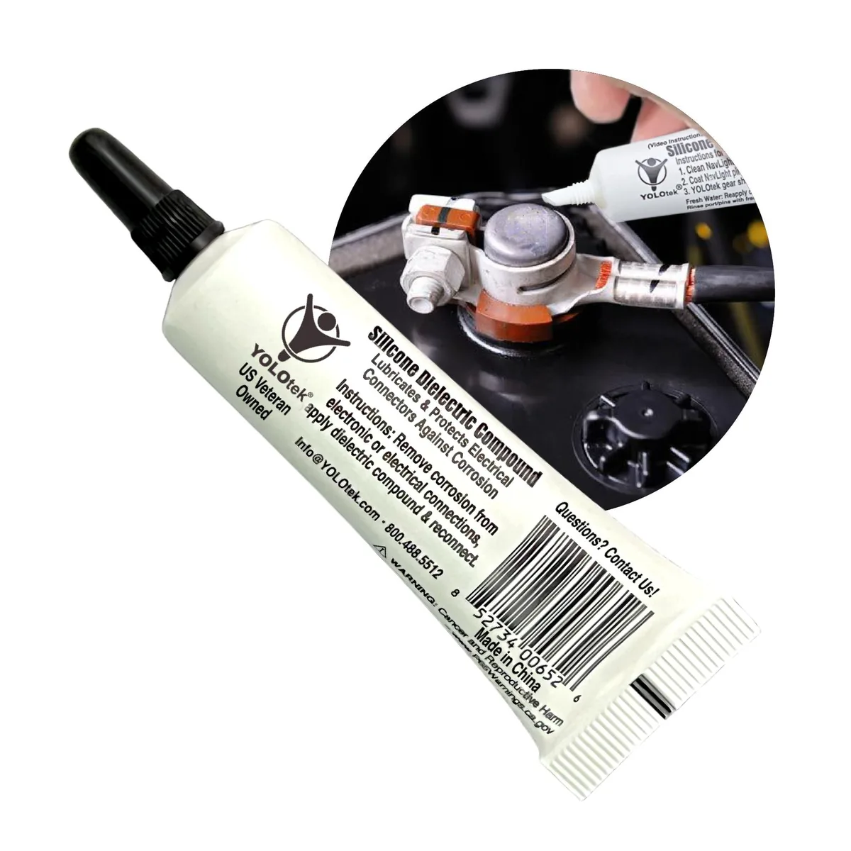 Small white tube of silicone dielectric grease 10g