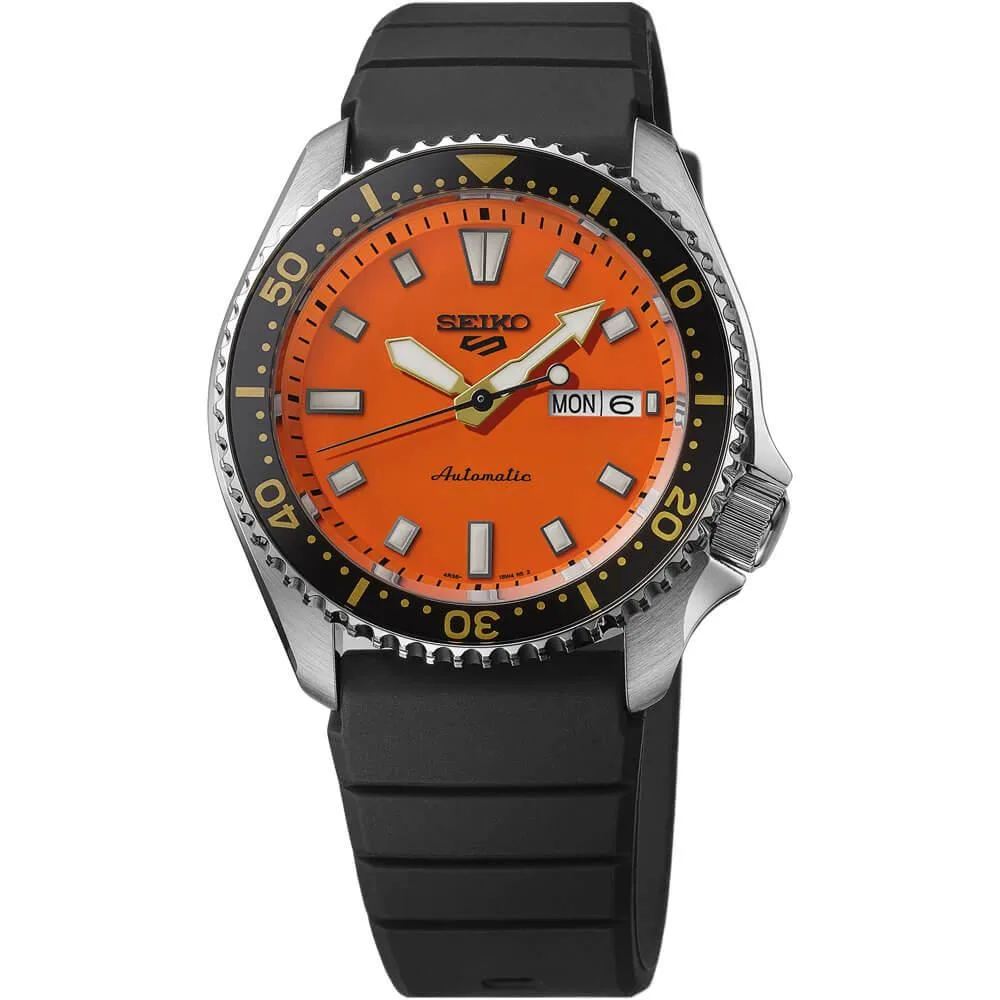 Seiko Seiko SRPL89 5 Sports SKX Automatic Watch Black/Orange — product photo