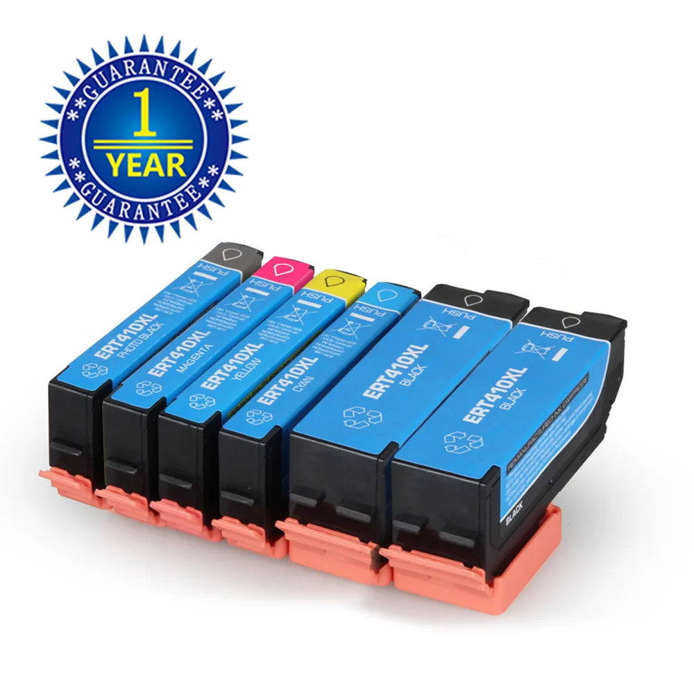 V4ink V4ink T410XL 6-pack ink cartridge set (2 black, photo black, cyan, magenta, yellow) — product photo