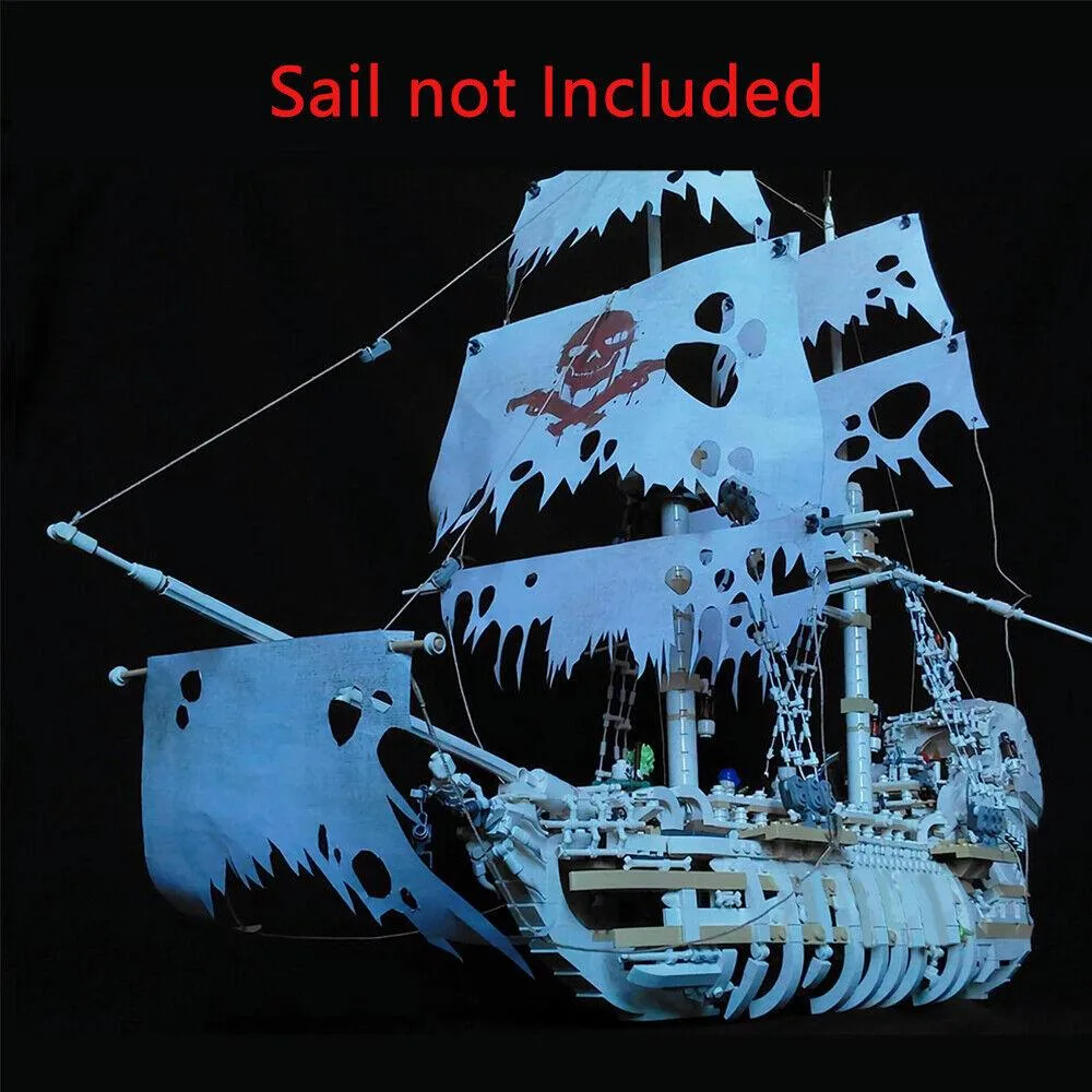 ZITIANYOUBUILD ZITIANYOUBUILD Pirates Boat Model Bones Rotting Wood 2415 Pieces MOC — product photo