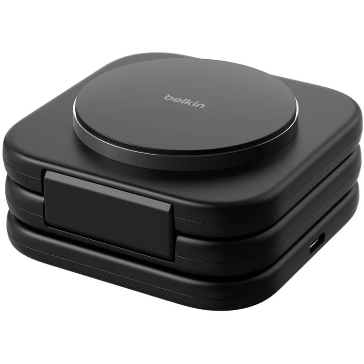 Belkin Belkin BoostCharge Pro Qi2 3-in-1 Travel Pad Charger WIZ024ttBK — product photo