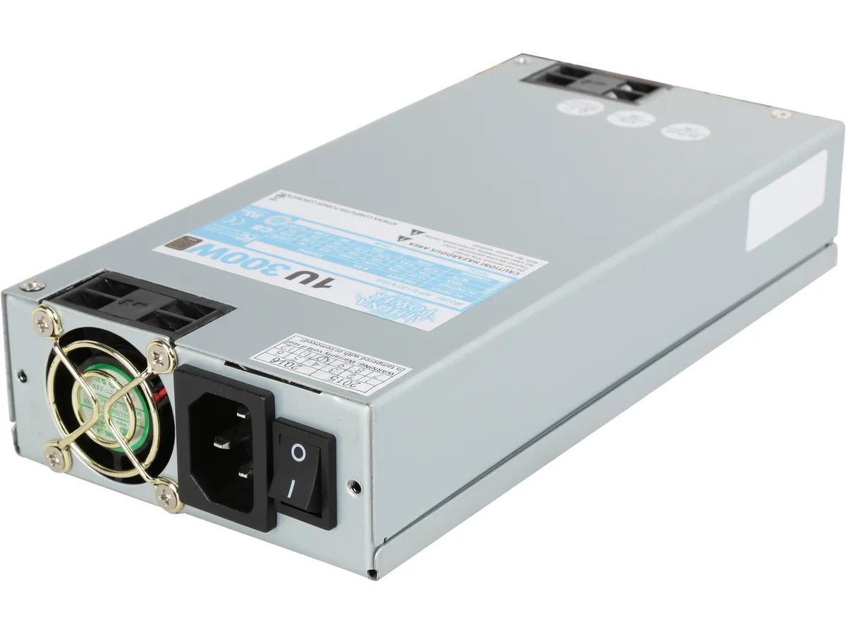 Athena Power Athena Power AP-U1ATX30A 300W 1U server power supply — product photo