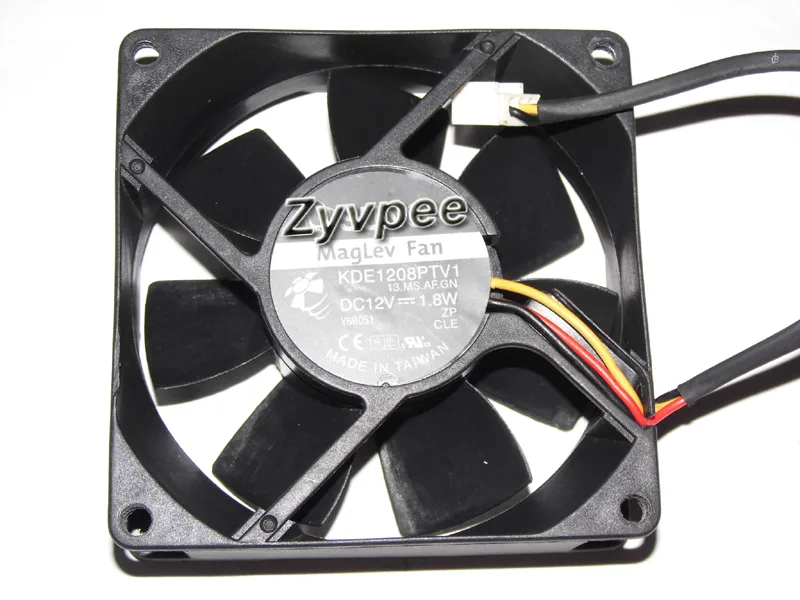Zyvpee Zyvpee KDE1208PTV1 80x25mm 12V 1.8W 3-pin Maglev case fan — product photo