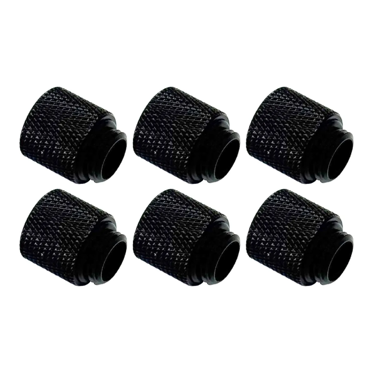 greenDracaena greenDracaena D-G-Extender 6 Pack G1/4" 15mm Male-Female Extender Fittings Black — product photo