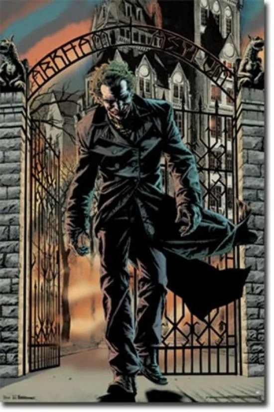 Joker Arkham Asylum poster print 24 x 36 inches on heavy paper
